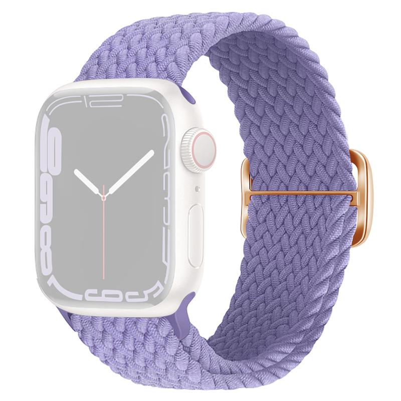 For Apple Watch Series 10 42mm/9 8 7 41mm/SE (2023) SE (2022) SE 6 5 4 40mm/3 2 1 38mm Watch Band Braided Nylon Strap