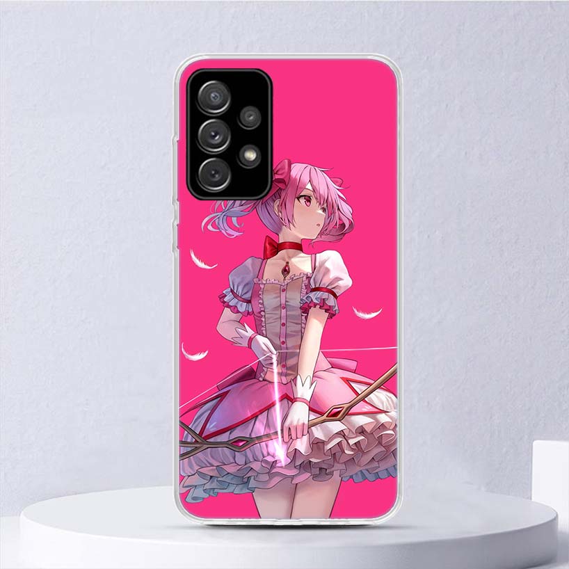 

М який чохол Madoka Magica для Samsung Galaxy A52 A42 A32 A22 A12 A02S Чохол для телефону A50 A51 A70 A71 A41 A31 A21S A40 A30 A20E Samsung A20(A30)