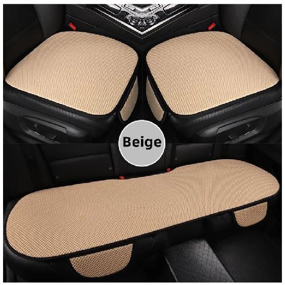 Breathable Ice Silk Car Seat Cushion Non-slip and Wear-resistant Solid Color Ice Silk Car Seat Cover, Universal Fit Most Cars