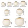 Nordic Minimalist Large Spherical Imitation Rock Planter for Artificial Trees