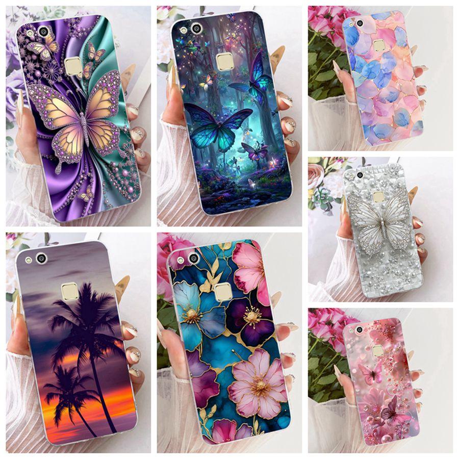 Phone Case For Huawei P10 Lite P10 Lite Butterfly Design TPU Soft Silicone Bumper Shell For Huawei WAS-LX1 WAS-LX2 Coque Capa