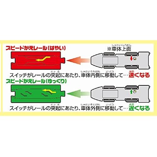 Takara Tomy "Plarail S-16 Rail Speed Change!! E5 Series Shinkansen Hayabusa" Train Toy for ages 3 and up. Meets toy safety standards and is ST mark