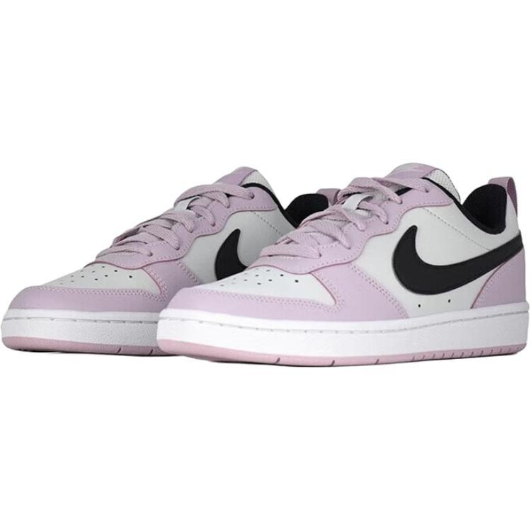 (GS) Nike Court Borough Low 2 'Photon Dust Off Noir' Kids' BQ5448-005