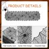 Halloween Lace Tablecloth Black Spider Web Table Runner Rectangular Table Runner Home Halloween Celebrations Decor