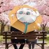 Fluffy Cat Dandelion Umbrella: Cute Design with Automatic Opening & Closing, Lightweight and Durable  019