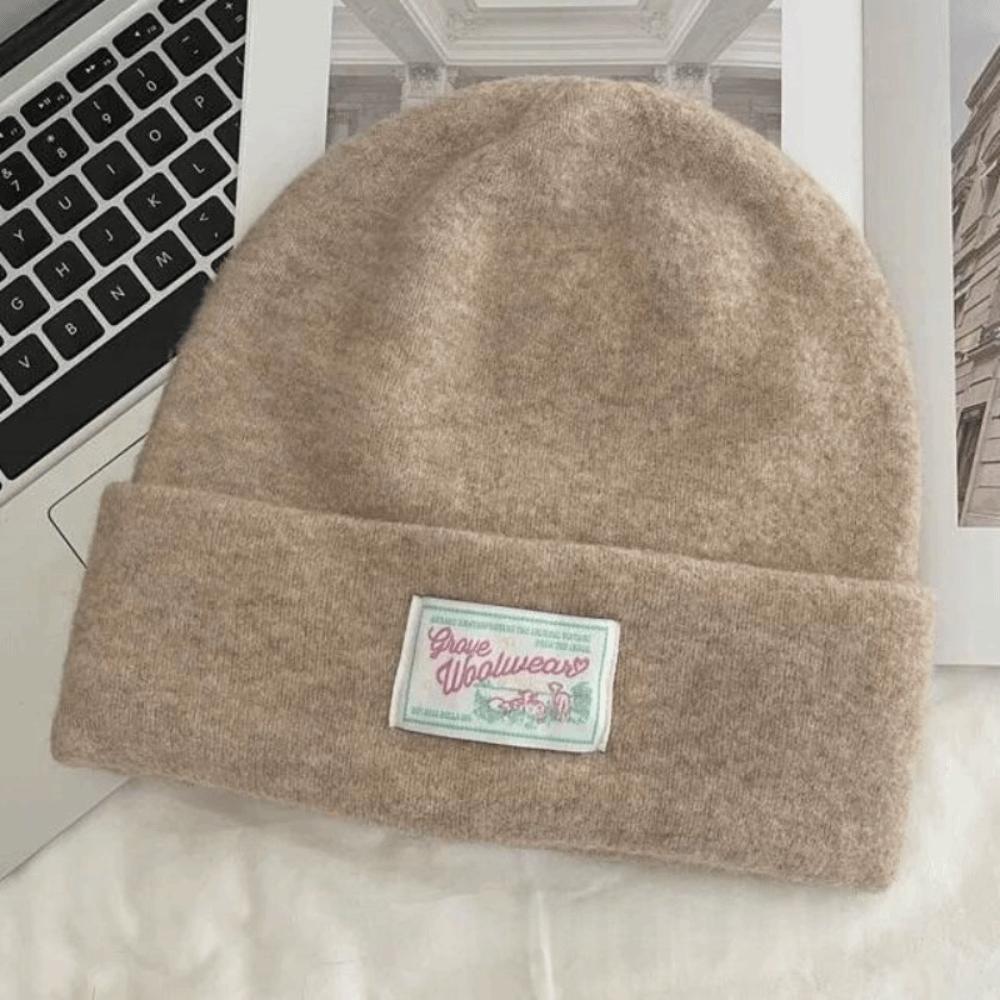 Keep Warm Knitted Pullover Hat Coldproof Beanies Cap Fashion Woolen Stacked Hat  Girls