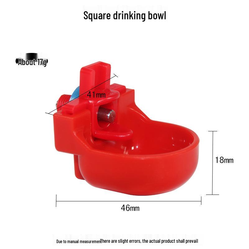 Red-Headed Automatic Poultry Nipple Drinker for Four-Corner Chicken Use