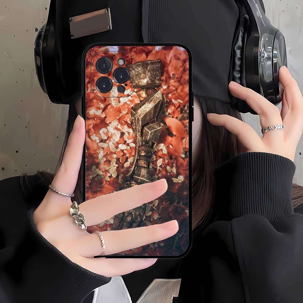 Clair Obscur Expedition 33 Game Phone Case For Iphone 16 15 17 13 14 12 11 Pro Max Plus Black Shell Cover Case