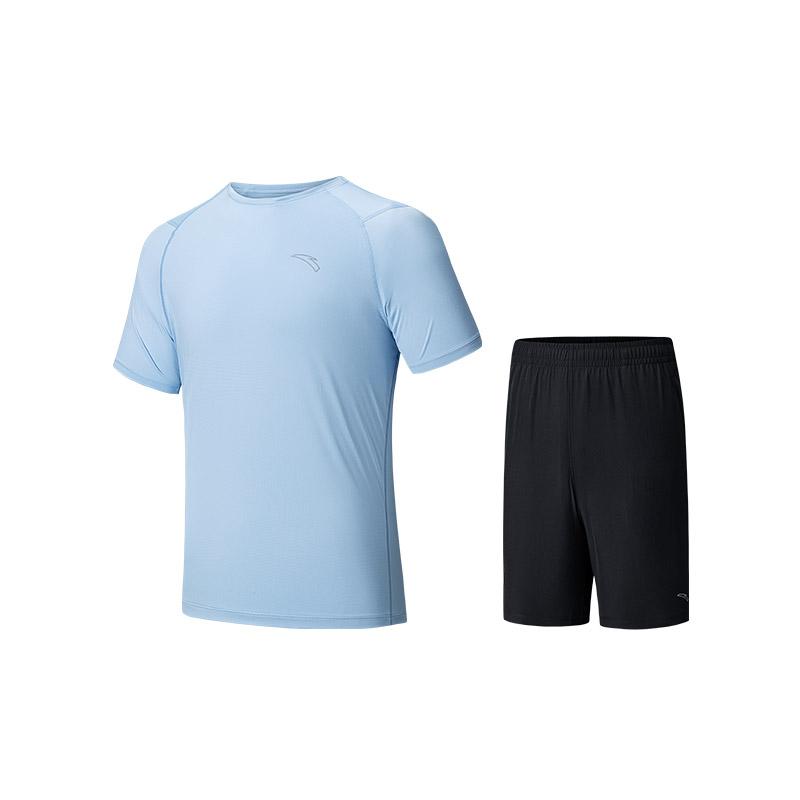 

Anta Comfortable Simple Round Neck Breathable Solid Color Versatile Casual Sports Set Men Tops, Bottoms 952525203-2 S