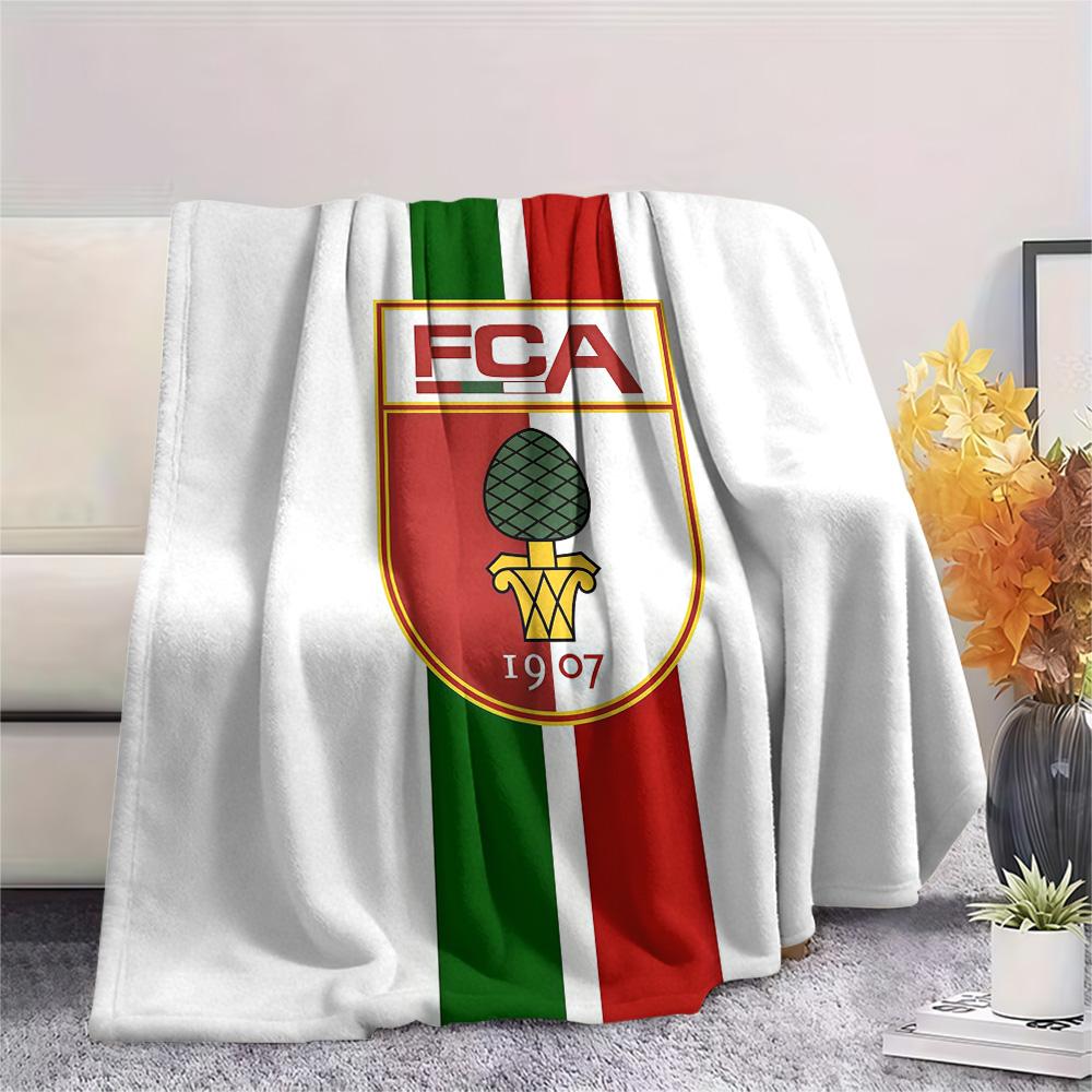 FC Augsburg Flannel Blanket, High quality Comfortable for All Seasons, Home Decor, Warmth and Comfort