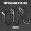 30-Pack Live Shrimp Fishing Hooks Zero Harm, Wide Gap Hooks with S/M/L Silicone