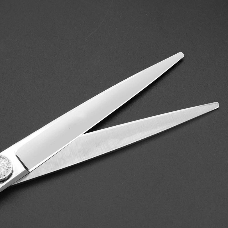 7.5 Inch Professional Hairdressing Scissors Barber Rose Pattern Hairstylist Scissors Styling Tools