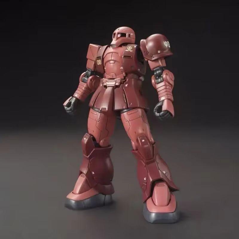 GTO 015 Char's Custom Old Type Red Zaku I HG 1/144 MS-05 Mech Assembly Model Kit Action Figures Desktop Decoration Doll Boy Toy