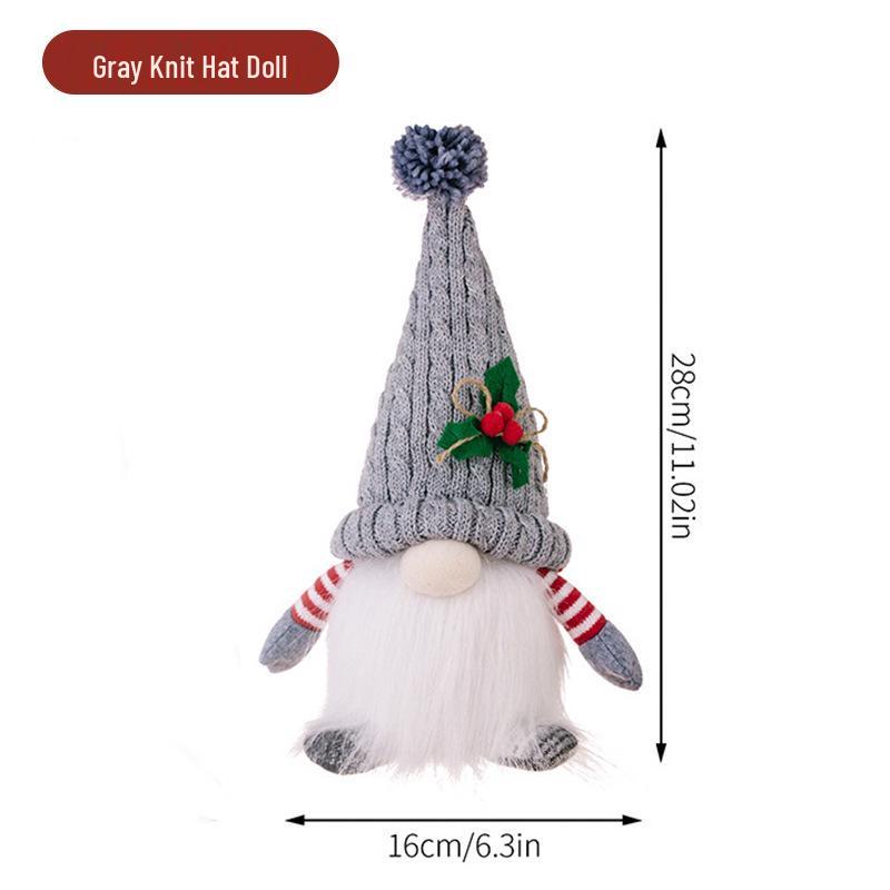 Christmas LED Knit Gnome Hat Ornament - High-End Holiday Party Decoration Gift