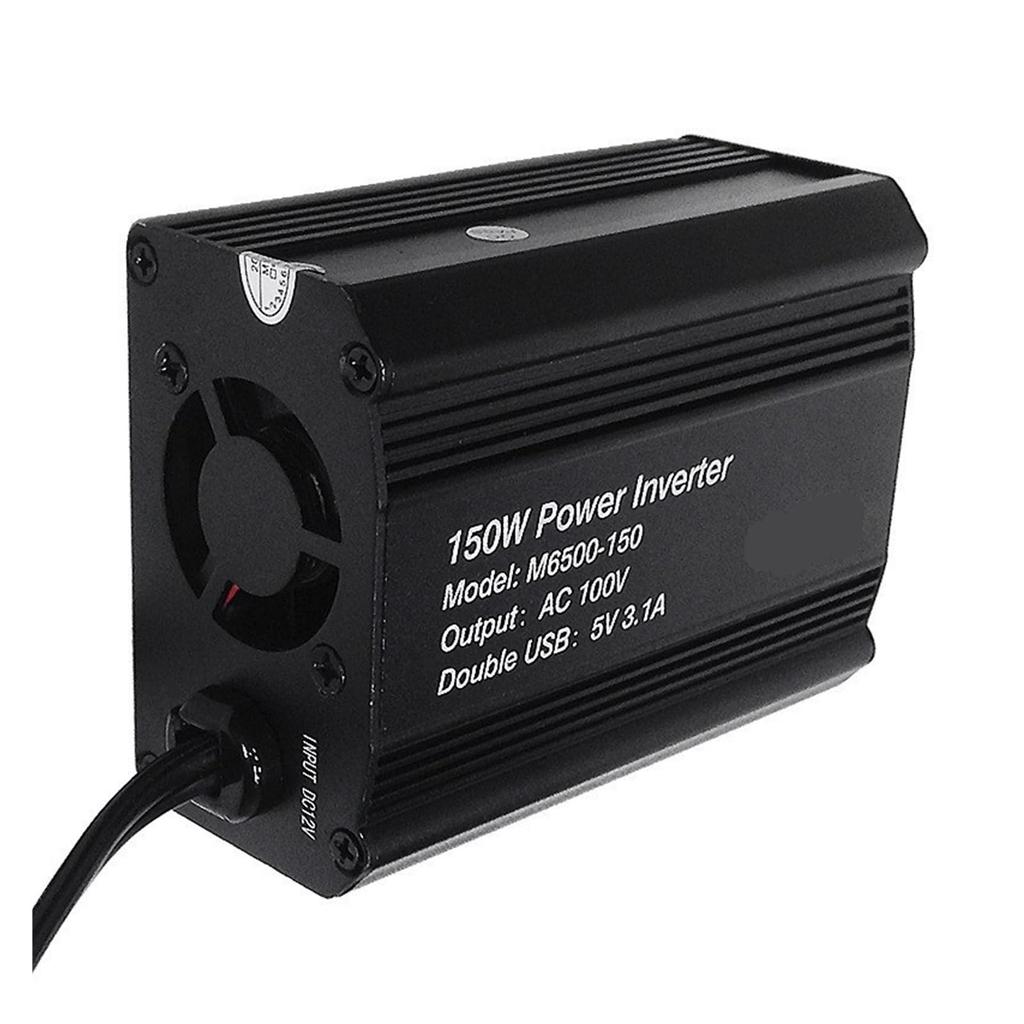 Inversor Onda Senoidal, Mini Conversor de Potência DC para AC Booster 150W Inversor de Carro,