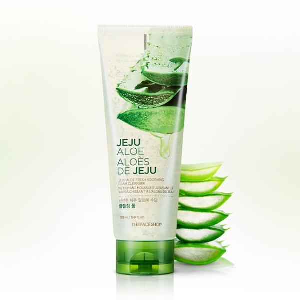 

[The FACE Shop] Успокаивающая очищающая пенка с алоэ Чеджу, 150 мл
