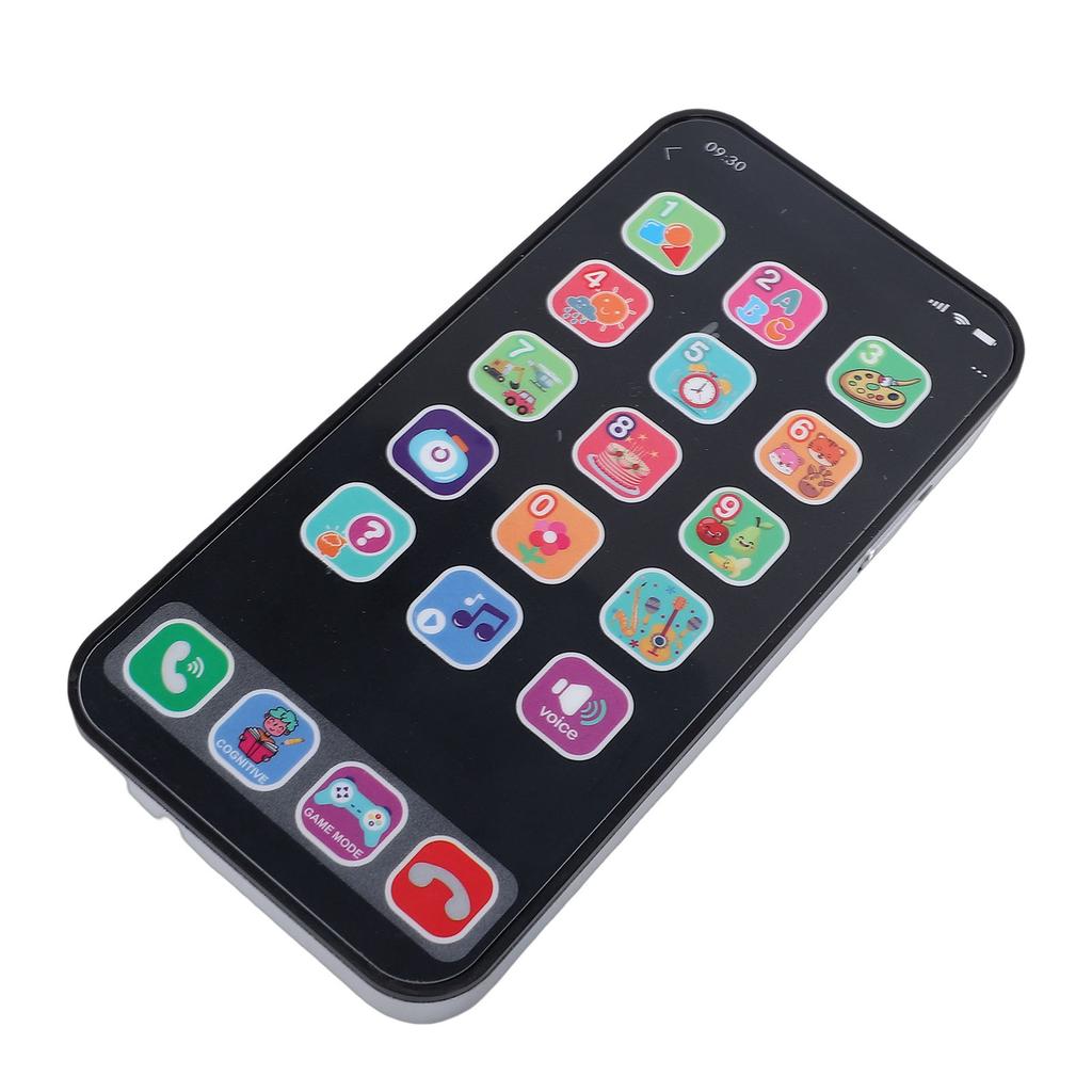 Baby Learning Play Cell Phone Touch Screen English Words Numbers Baby Toy Phone with Music Lights