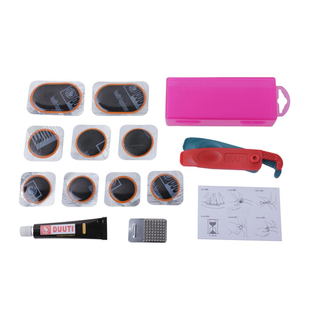 

Bicycle Tire Patch Set Repairing Tools Cycle Reusable Kit Emergency