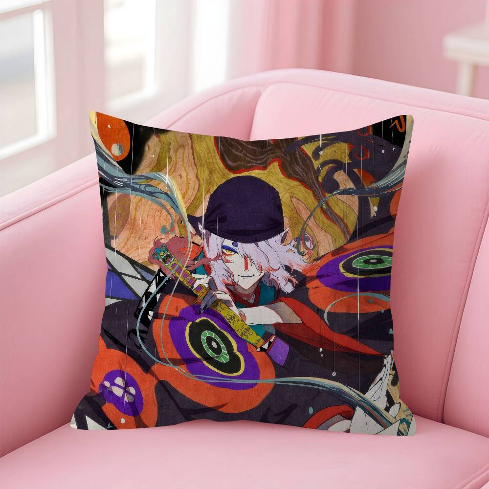Anime Mononoke Kusuriuri Cushion Cover Inches Farmhouse Decor Home Throw Pillow Covers For Couch Decorations