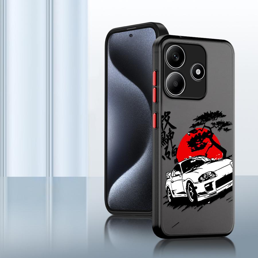 JDM Car Funda Back Phone Cover Case for Xiaomi Redmi Note 14 A4 14C 13 Pro Plus 12 13C 11 10 9S