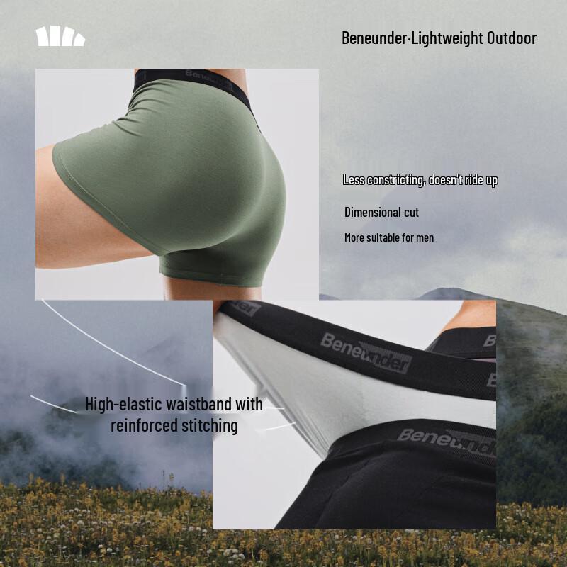 Jiaoxia Men's 50S Modal Antibacterial Breathable Boxer Briefs