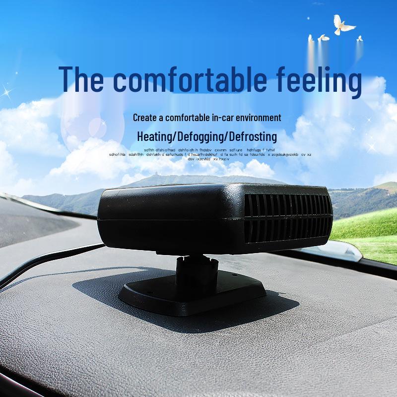 12V Electric Car Heater & Windshield Defroster - Hot & Cold Air Blower