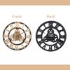 Industrial Gear Wall Clock 30Cm Golden Decorative Hanging Clock For Living Room Bedroom Kitchen Retro Creative Timepiece
