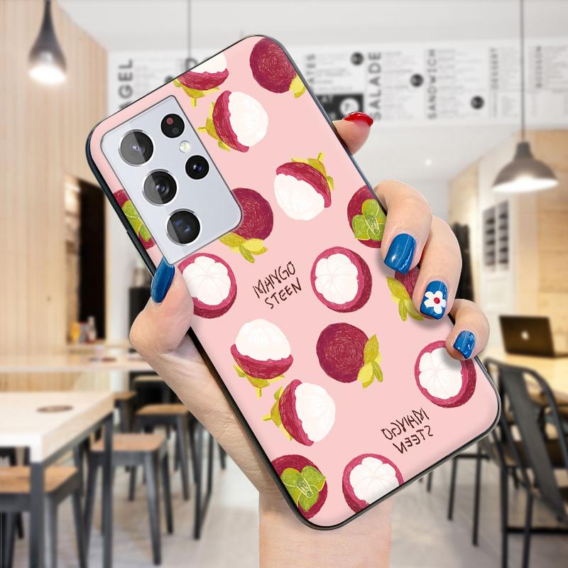 

Мягкий силиконовый тонкий летний чехол из ТПУ с тропическими фруктами, авокадо и ананасом Redmi Note 13 Pro 4G