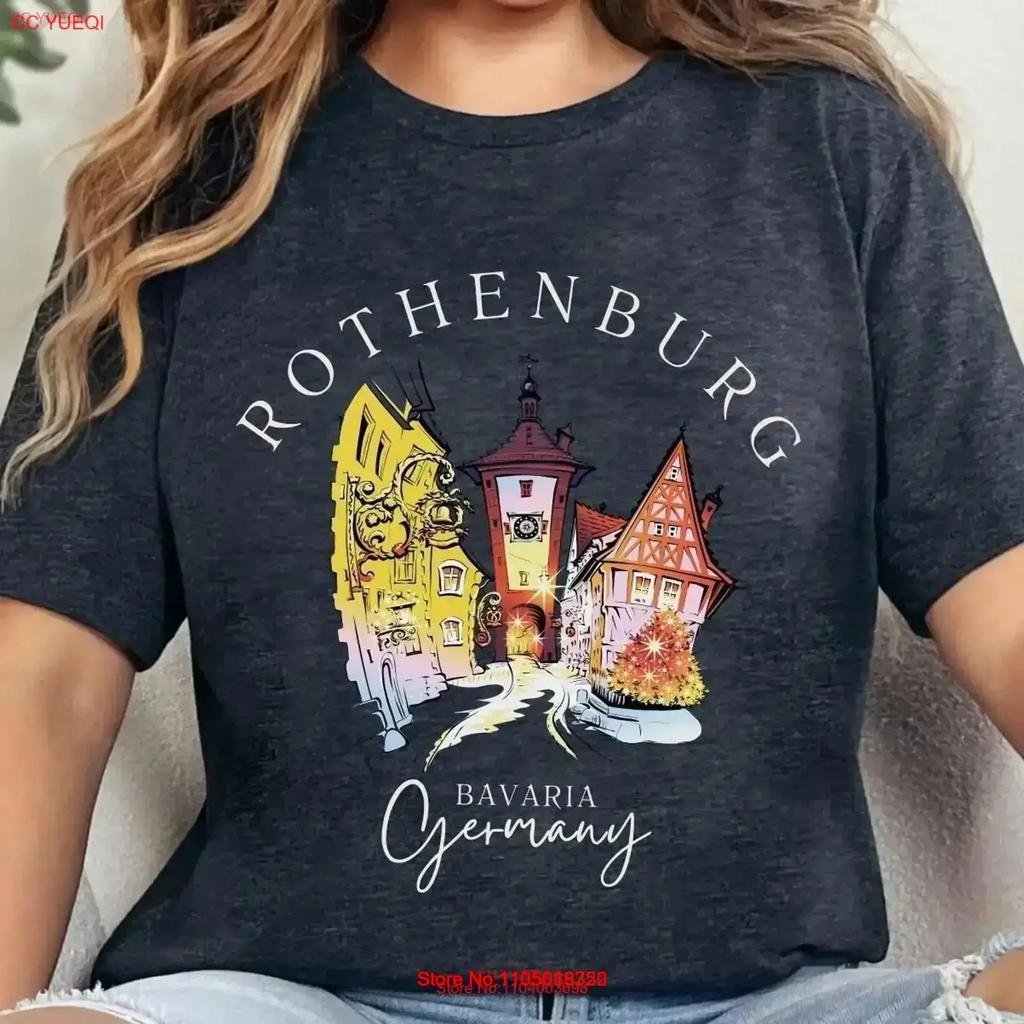 Rothenburg Gerunisexy T Shirt Bavaria Crewneck Vintage Soft Graphic Slightly Comfortable Fashion Designer Clothes Casual