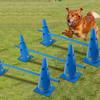 Hurdle Cone Set Include 6 Agility Cones 3 Rods for Running Obstacle