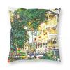 Mackinac Island Michigan Square Pillowcase Polyester Linen Velvet Printed Zip Decor Car Cushion Cover