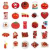 50 Tomato Plant Pattern Stickers - Trendy Fun for Journals, Luggage & DIY