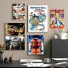 1pc Dragon Ball Anime Poster Poster Stickers Art Wall Murals Decor Game Room Decor Gifts Kawaii HD Painting Cat Cars