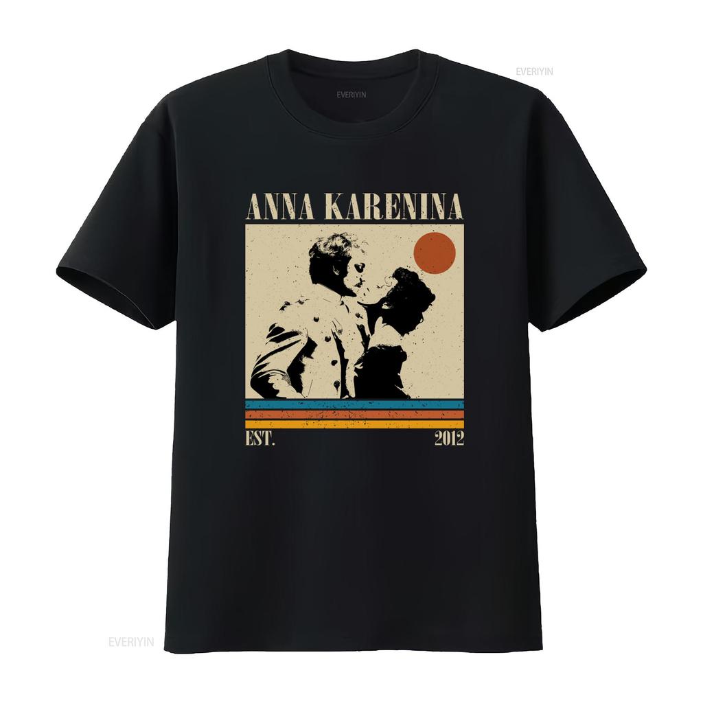 Anna Karenina Movie Vintage Midcentury Retro Minimalist T Shirt Unique Art Print for Film Lovers Vintage Washed Breathable