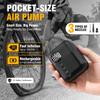 Carsun Mini Portable Electric Bicycle Pump Wireless Tire Inflator 150Psi Max 480Mah Battery with Display
