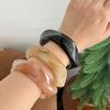Bohemian Acrylic Bangle Europe American Style Retro  Hand Ring Irregular Wide Bracelet  Decoration