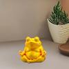 Zen Frog Ornament Frog Sitting In Meditation Figurine 3D Printed Desktop Frog Statue for Home
