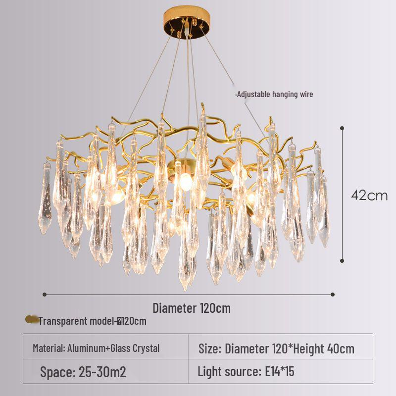 American Luxury Crystal Chandelier for Living, Dining, and Bedroom