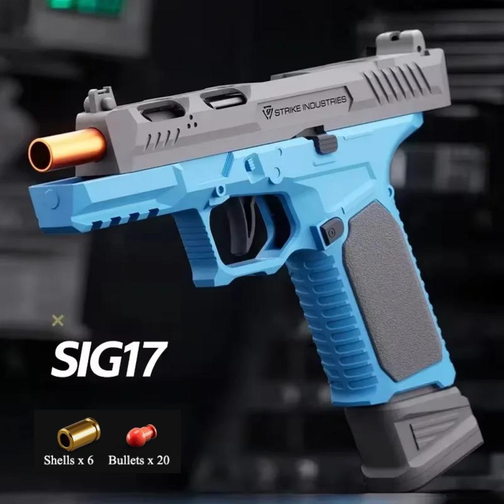 Children'S Toys Gun Soft Bullet Gun Empty Hanging Revolver Launcher Toy Outdoor Cs Shooting Weapons Pistol Gifts For Kids