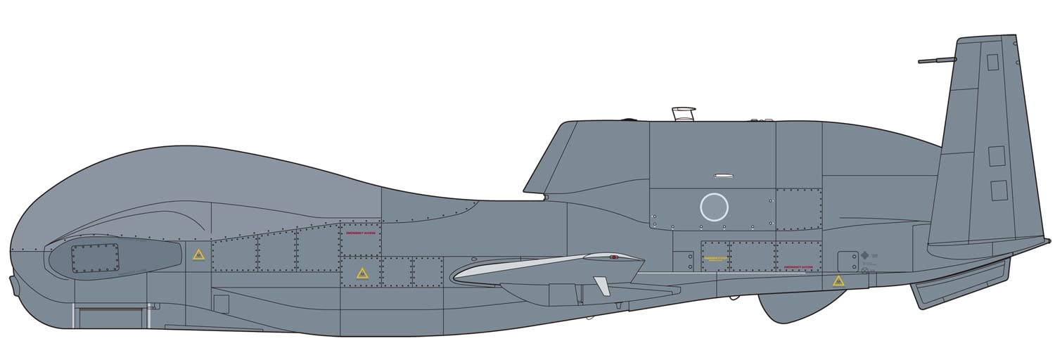 

PLATZ Масштабная модель Военно-воздушных сил Global Hawk 2021 Специальное издание Пластиковый набор для сборки с декалями Военно-воздушных сил 2021 года 1/72 США. RQ-4B (AC-54SP) Самозащита