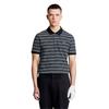 Mens Stripe Golf Polo Shirt