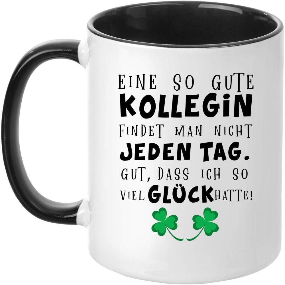 Немецкая керамическая кофейная кружка с меткой 301-400ml чёрный