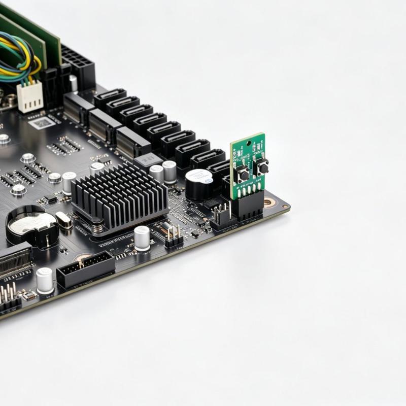 Pc Power Reset Switch External Module 9Pin Motherboard Header With Led Hdd Indicator For Computer Case Diy Repair