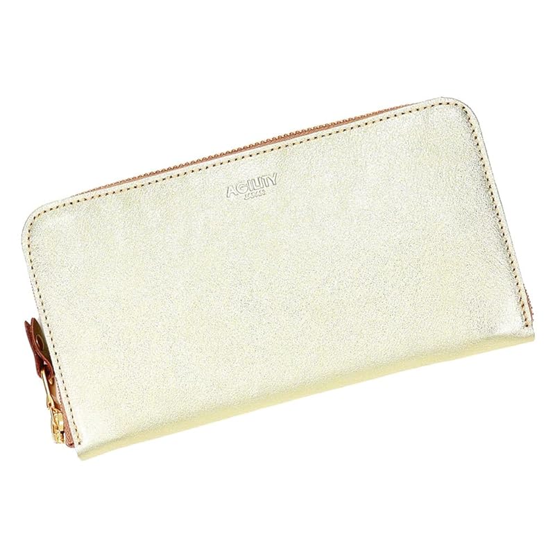 

Agility Affa (AGILITY) affa) “Tranto” long wallet round zipper 30 pieces large capacity Holds a lot of cards gold silver gold silver ladies