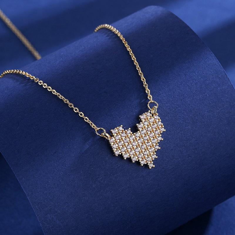 925 Silver Necklace For Women Round Pendent Sparkling Pave CZ Necklace Fashion Anniversary Birthday Jewelry Gifts N755