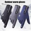 Waterproof Winter Gloves Thermal Windproof Cycling Fleece Lined Touch Screen Warm Finger with Non-Slip Palm for Men Women Skiing Driving Hiking