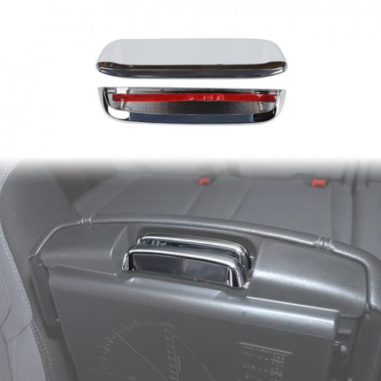 2x Interior Armrest Box Switch Button Cover Trim For Dodge Ram 1500 2018+ Chrome