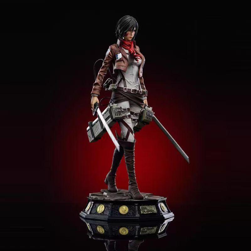 Angriff auf Titan: Mikasa Anime und trendige Spielzeuge können sich 11,41 Zoll/29 cm PVC Favoriten Attack on Table Aufbau anime heiß Spielzeug Geschenk bewegen