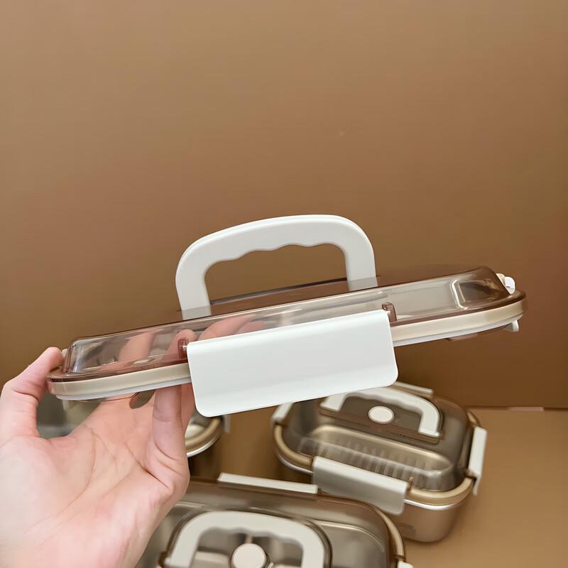Shengjia 304 Stainless Steel Microwaveable Lunch Container with Handle