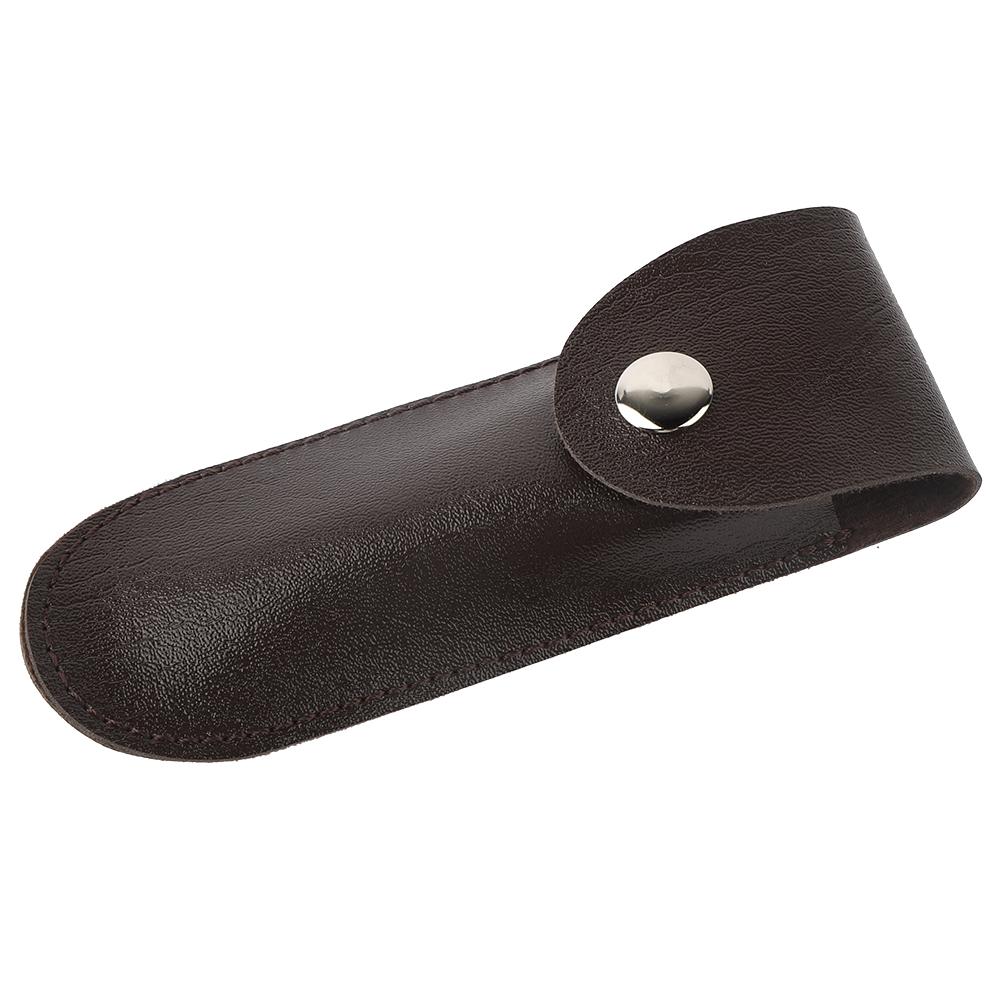 New Bottle Opener Leather Case Small Leather Bag Leather Wine Knife Set Wine Tool PU Bag(Black)